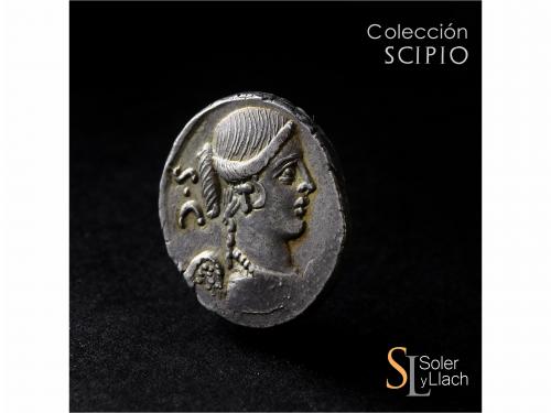 REPÚBLICA ROMANA. Denario. 46 a.C. CARISIA. T. Carisius. Rev