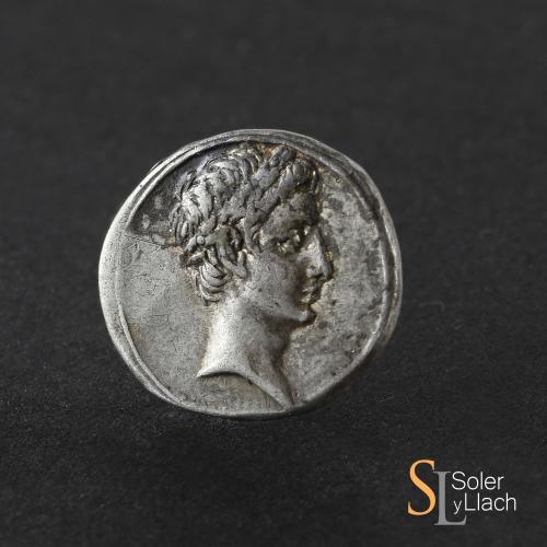 IMPERIO ROMANO. Denario. Acuñada el 29-27 a.C. AUGUSTO. IMP