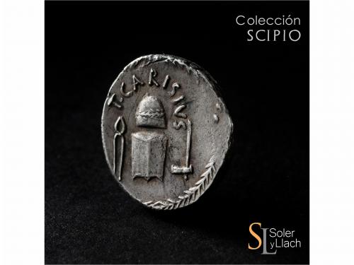 REPÚBLICA ROMANA. Denario. 46 a.C. CARISIA. T. Carisius. Anv