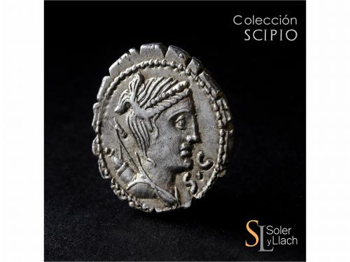 REPÚBLICA ROMANA. Denario. 79 a.C. CLAUDIA. Ti. Claudius Ner