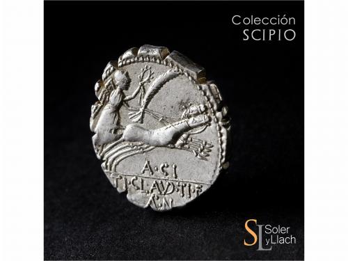 REPÚBLICA ROMANA. Denario. 79 a.C. CLAUDIA. Ti. Claudius Ner