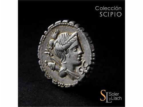 REPÚBLICA ROMANA. Denario. 79 a.C. CLAUDIA. Ti. Claudius Ner