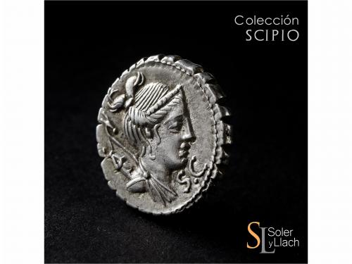 REPÚBLICA ROMANA. Denario. 79 a.C. CLAUDIA. Ti. Claudius Ner