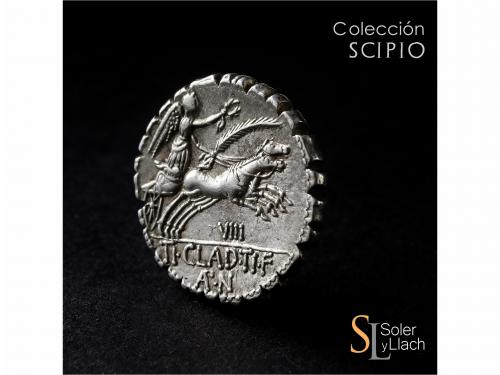 REPÚBLICA ROMANA. Denario. 79 a.C. CLAUDIA. Ti. Claudius Ner