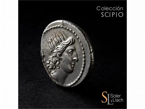 REPÚBLICA ROMANA. Denario. 42 a.C. CLAUDIA. P. Claudius M.f.