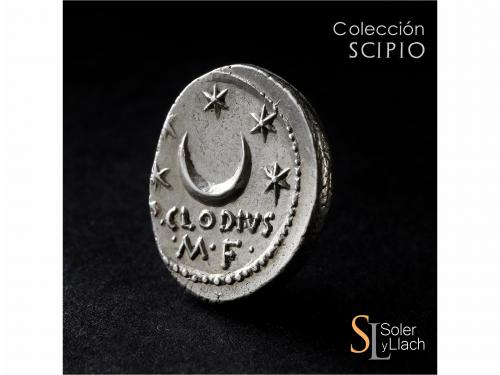 REPÚBLICA ROMANA. Denario. 42 a.C. CLAUDIA. P. Claudius M.f.