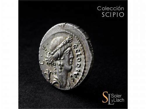 REPÚBLICA ROMANA. Denario. 41 a.C. CLAUDIA. C. Claudius C. f