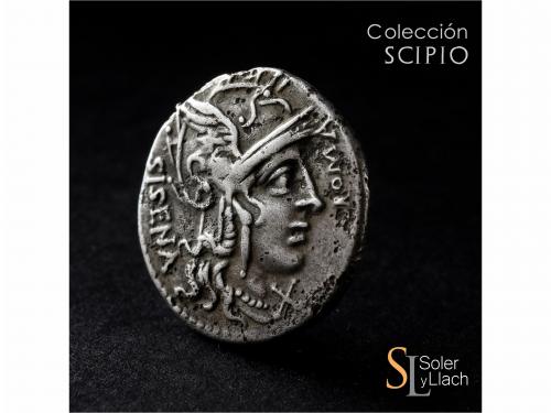 REPÚBLICA ROMANA. Denario. 118 a.C. CORNELIA. Cnaeus Corneli