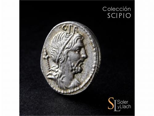 REPÚBLICA ROMANA. Denario. 76-75 a.C. CORNELIA. Cn. Corneliu