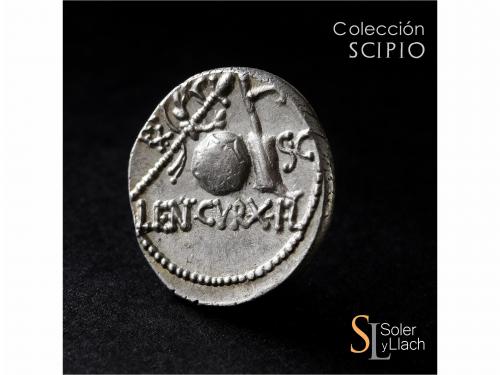 REPÚBLICA ROMANA. Denario. 76-75 a.C. CORNELIA. Cn. Corneliu