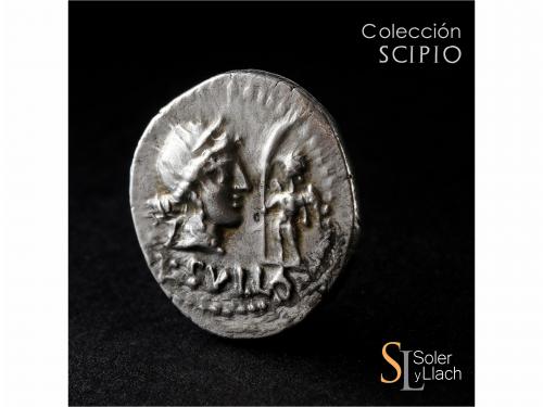 REPÚBLICA ROMANA. Denario. 84-83 a.C. CORNELIA. L. Cornelius