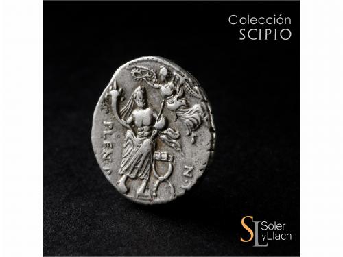 REPÚBLICA ROMANA. Denario. 74 a.C. CORNELIA. Pub Lentulus P.