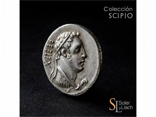 REPÚBLICA ROMANA. Denario. 56 a.C. CORNELIA. Faustus Corneli