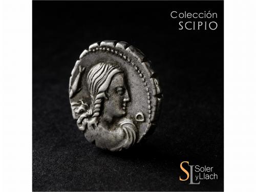 REPÚBLICA ROMANA. Denario. 72 a.C. CREPEREIA. Q. Crepereius 