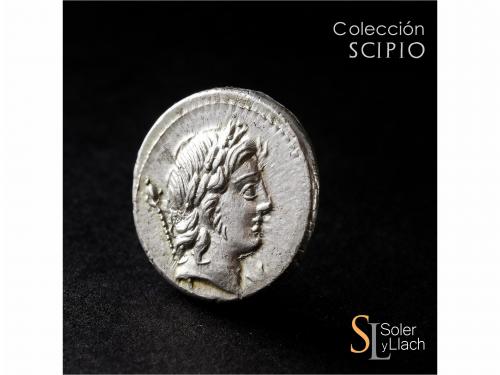 REPÚBLICA ROMANA. Denario. 82 a.C. CREPUSIA. Publius Crepusi