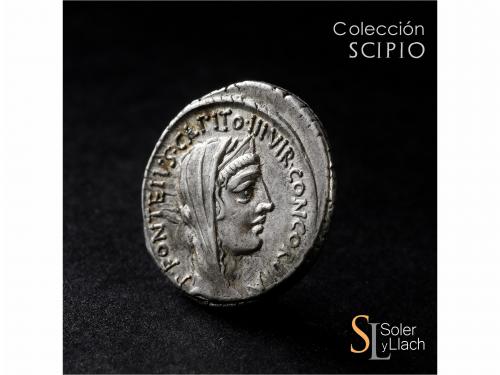 REPÚBLICA ROMANA. Denario. 55 a.C. DIDIA. Titus Didius, Impe