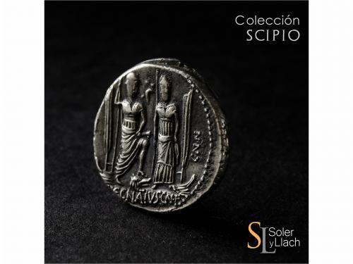 REPÚBLICA ROMANA. Denario. 75 a.C. EGNATIA. Cn. Egnatius Cn.