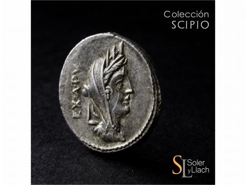 REPÚBLICA ROMANA. Denario. 104 a.C. FABIA. C. Fabius C.f. Ha