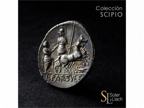 REPÚBLICA ROMANA. Denario. 75 a.C. FARSULEIA. L. Farsuleius 