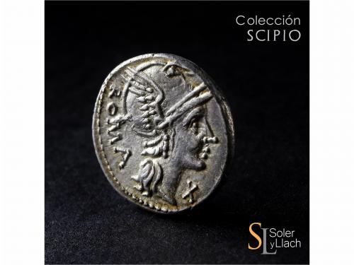 REPÚBLICA ROMANA. Denario. 109-108 a.C. FLAMINIA. Lucius Fla