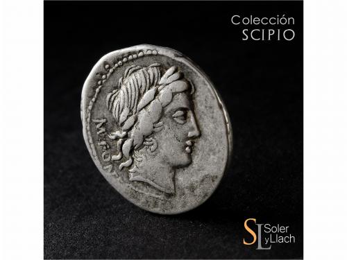 REPÚBLICA ROMANA. Denario. 85 a.C. FONTEIA. Mn. Fonteius C.f