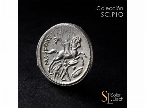 REPÚBLICA ROMANA. Denario. 55 a.C. FONTEIA. P. Fonteius P.f.