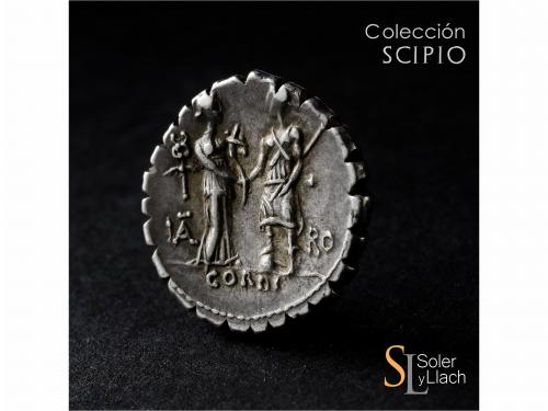 REPÚBLICA ROMANA. Denario. 70 a.C. FUFIA. Q. Fufius Calenus 