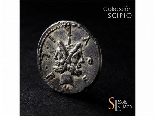 REPÚBLICA ROMANA. Denario. 119 a.C. FURIA. M. Furius L.f. Ph