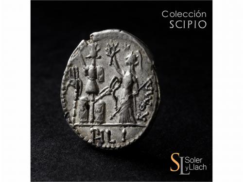 REPÚBLICA ROMANA. Denario. 119 a.C. FURIA. M. Furius L.f. Ph