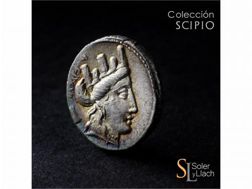 REPÚBLICA ROMANA. Denario. 84 a.C. FURIA. P. Furius. Anv.: C