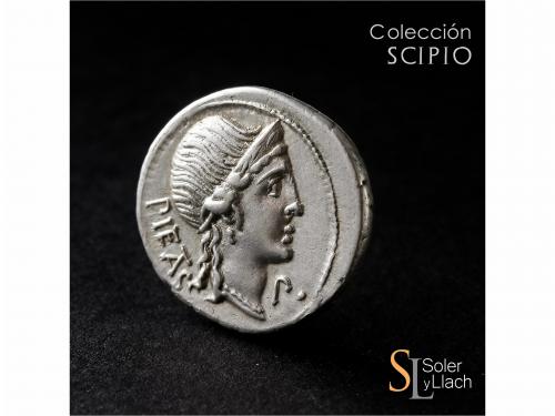 REPÚBLICA ROMANA. Denario. 108-107 a.C. HERENNIA. Marcus Her