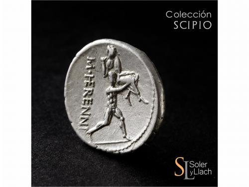 REPÚBLICA ROMANA. Denario. 108-107 a.C. HERENNIA. Marcus Her