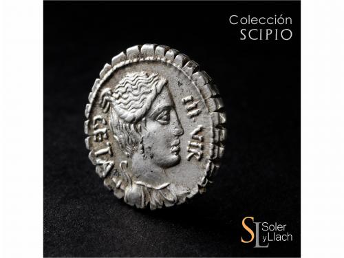 REPÚBLICA ROMANA. Denario. 68 a.C. HOSIDIA. C. Hosidius C.f.