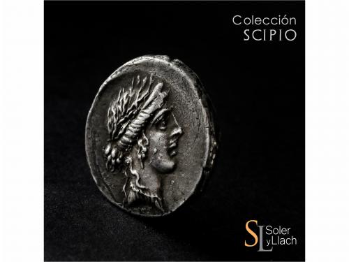 REPÚBLICA ROMANA. Denario. 48 a.C. HOSTILIA. L. Hostilius Sa