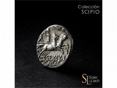 REPÚBLICA ROMANA. Denario. 129 a.C. JULIA. Sex. Julius Caesa