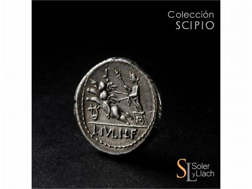 REPÚBLICA ROMANA. Denario. 103 a.C. JULIA. L. Julius L.f. Ca