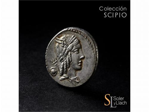 REPÚBLICA ROMANA. Denario. 85 a.C. JULIA. L. Julius Bursio. 