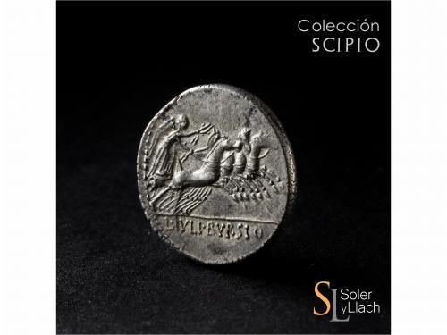 REPÚBLICA ROMANA. Denario. 85 a.C. JULIA. L. Julius Bursio. 