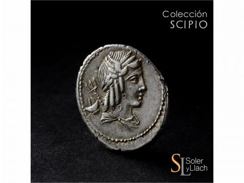 REPÚBLICA ROMANA. Denario. 85 a.C. JULIA. L. Julius Bursio. 