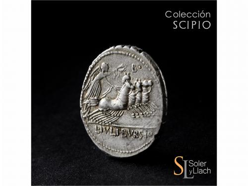 REPÚBLICA ROMANA. Denario. 85 a.C. JULIA. L. Julius Bursio. 