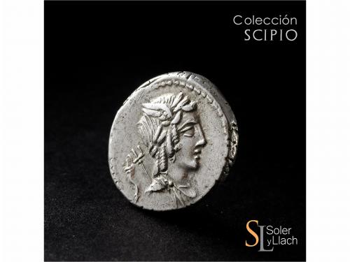 REPÚBLICA ROMANA. Denario. 85 a.C. JULIA. L. Julius Bursio. 