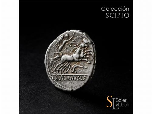 REPÚBLICA ROMANA. Denario. 91 a.C. JUNIA. D. Junius Silanus 