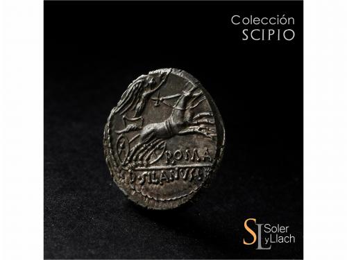 REPÚBLICA ROMANA. Denario. 91 a.C. JUNIA. D. Junius Silanus 