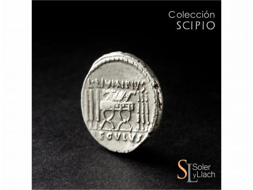 REPÚBLICA ROMANA. Denario. 42 a.C. LIVINEIA. L. Livineius Re