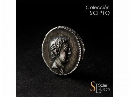 REPÚBLICA ROMANA. Denario. 42 a.C. LIVINEIA. L. Livineius Re