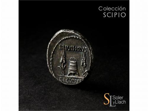 REPÚBLICA ROMANA. Denario. 42 a.C. LIVINEIA. L. Livineius Re