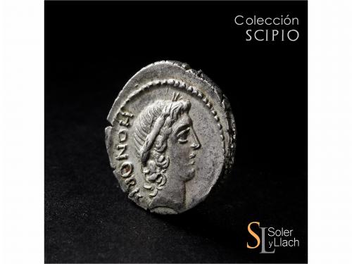 REPÚBLICA ROMANA. Denario. 45 a.C. LOLLIA. Lollius Palikanus