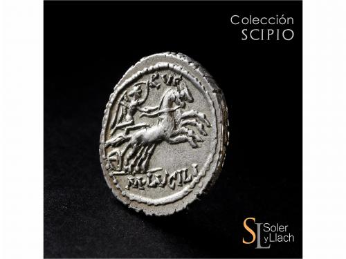 REPÚBLICA ROMANA. Denario. 101 a.C. LUCILIA. M. Lucilius Ruf