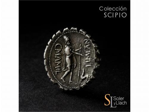 REPÚBLICA ROMANA. Denario. 82 a.C. MAMILIA. C. Mamilius Lime