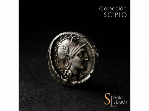 REPÚBLICA ROMANA. Denario. 113-112 a.C. MANLIA. L. Manlius T